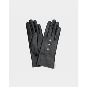 Frances Valentine Luisa Asterisk Leather Gloves ~ Black (M)